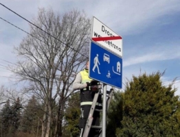 Wymiana oznakowania drogowego